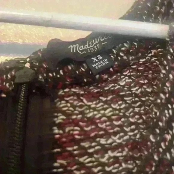 Madewell - Women’s XS - A Line Knit Twill Terrace Sleeveless Dress - Burgundy - Picture 4 of 9